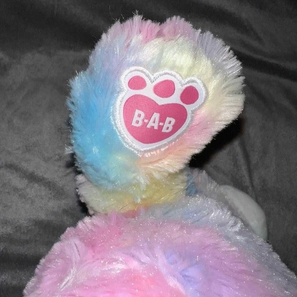 Build A Bear Fairy Friends Plush Stuffed Animal Bear Pastel Tie Dye 16” BABW - Picture 5 of 5